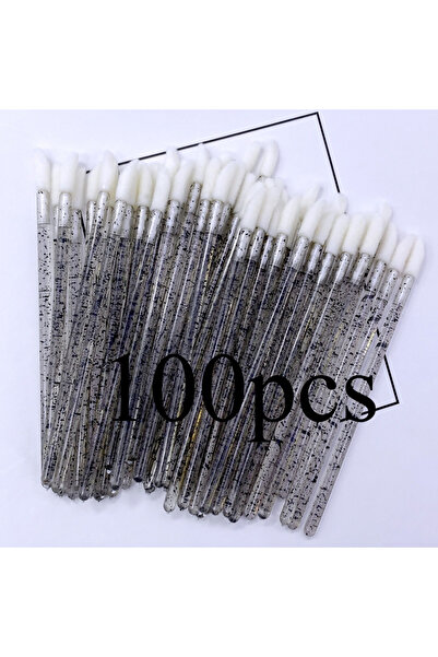 Choice9 100pcs Black 100/300pcs Disposable Lip Brush Crystal Lipstick Brush L...