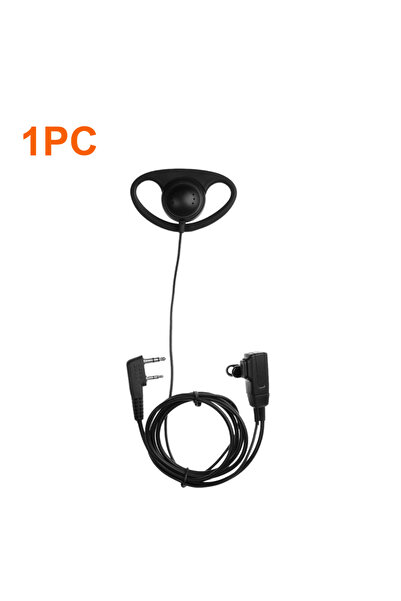 Choice 1PC 2 Pin Earphone Earpiece Headphone with MIC PTT Earpiece Headset fo...