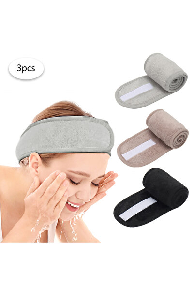 choice2 C Adjustable Head Band Women Spa Wide Hairband Yoga Bath Shower Makeu...