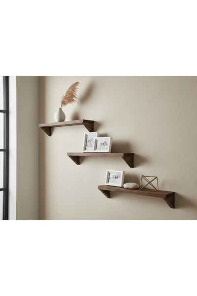 UĞRAŞ Minimalist 3'lü Masif Çam Duvar Rafı Seti - Fotoğraf ,Aksesuar , Model ...