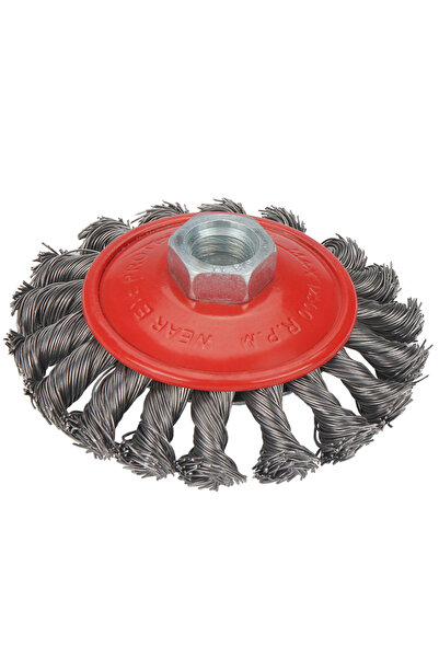 Choice4 فرشاة سلكية فولاذية ملتوية SI FANG M14 مقاس 95 مم لإزالة الطلاء من جل...