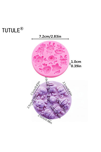 Choice1 قالب جرس عيد الميلاد الوردي الصغير، سلسلة عيد الميلاد، قوالب سيليكون ...