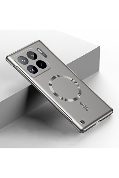 Choice حافظة شاومي 14T برو رمادية فاخرة بطلاء معدني نحيفة بدون إطار لهواتف 17...