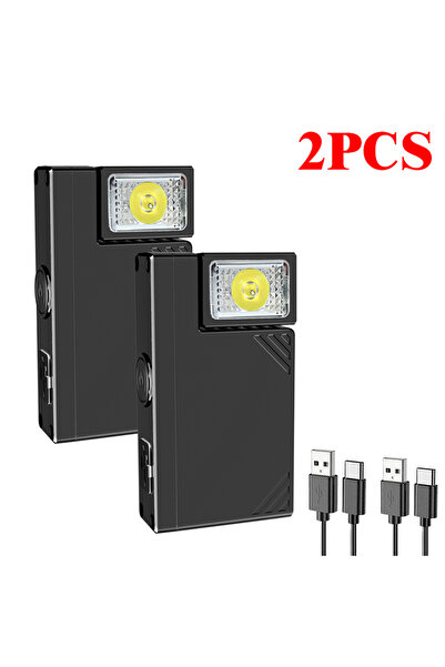 Choice4 Heinast Fixed Focus 2PCS LED COB Flashlight Type C Rechargeable 600LM...