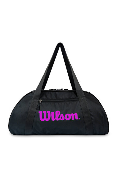 Wilson Geantă de călătorie sportivă, neagră, licențiată, pentru femei, din ma...