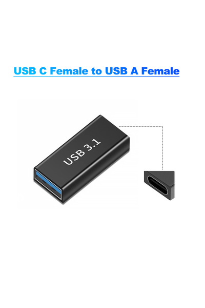 Choice5 محول تمديد USB 3.0 من النوع C أنثى إلى النوع A أنثى بسرعة 10 جيجابت ف...