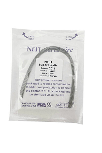 Choice14 018 Lower 10pcs/pack Orthodontic Dental Super Elastic Oval Form Niti...