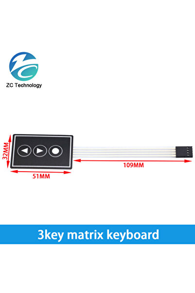 Choice7 3key-matrix-keyboard 1*2 3 4 5 6 8 Key Button Membrane Switch 3*4 4X5...