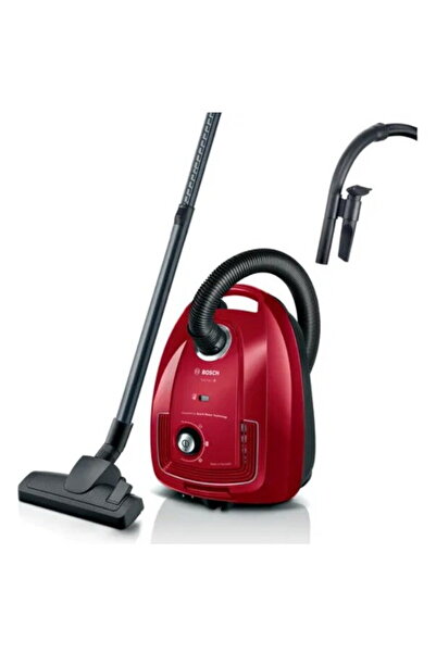 Bosch Серия 4 BGB38RD2 Прахосмукачка, 4 л, 600 W, Червена