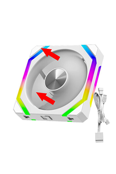 Choice11 5V ARGB AS SHOWN 1 White Reverse Fan JUMPEAK CS120 ARGB Cooling Fan ...