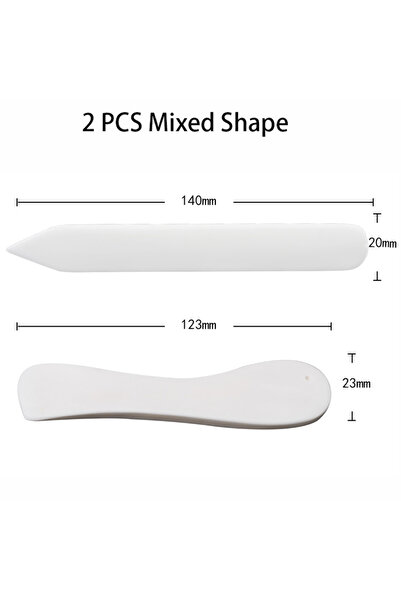 choice2 Mixed Shape A-B WUTA 100% OX Bone Real Cow Bone Folders Leather Tools...