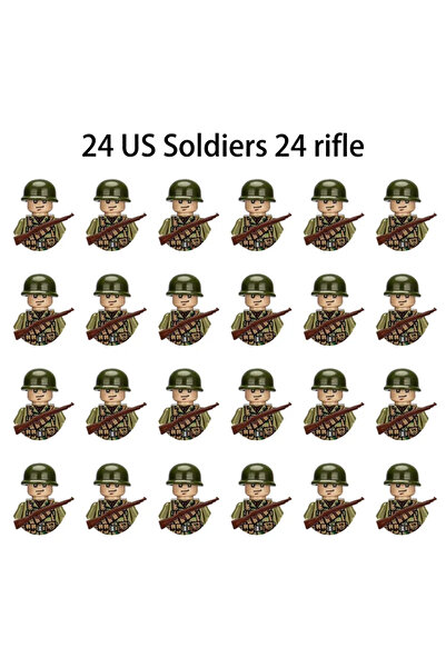 Choice 12 World War II military figures soldiers army building blks assembly ...