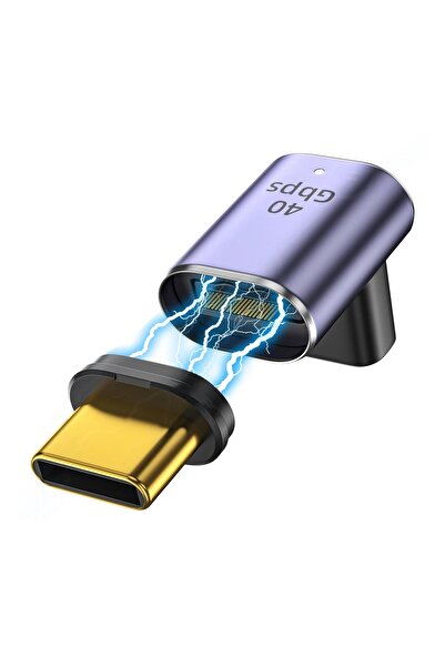 Choice4 c0005 USB4 40Gbps Magnetic Adapter 100W USB C to Type C Fast Charging...