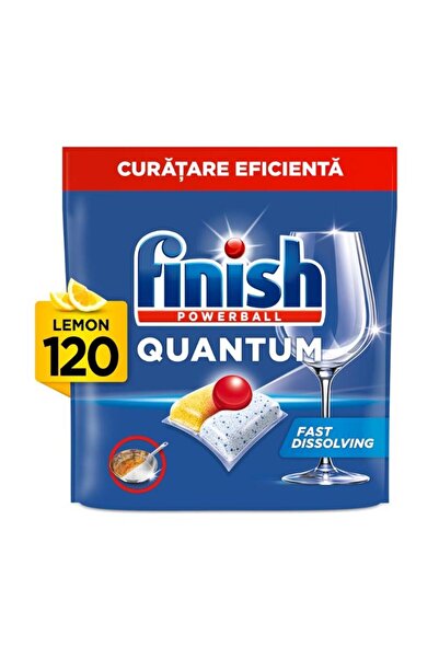 Finish Quantum Lemon dishwasher detergent capsules, 120 washes