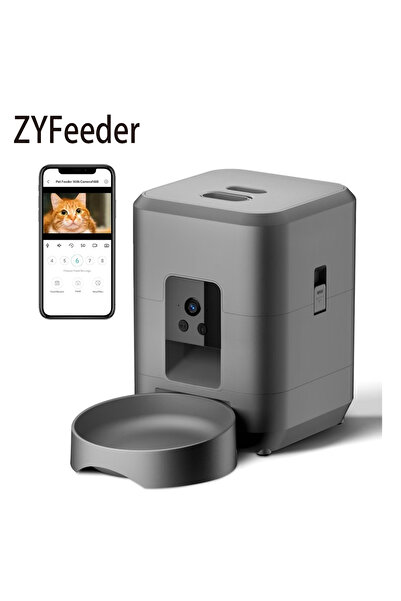 Choice1 2L L Black 2L Automatic Pet Feeder Cat Smart Pet Feeder Wi-Fi & Camer...