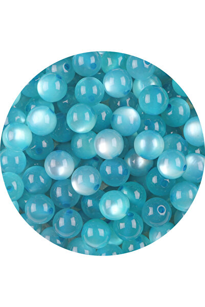 Choice7 8mm 100pcs style7 100pcs pack Resin Imitation Cat Eye Round Beads Col...