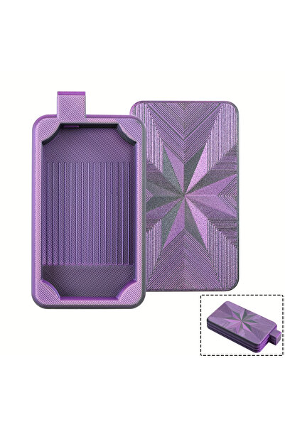 choice2 Black Purple Gradient Color Diamond Art Tray With Lid, Diamond Painti...