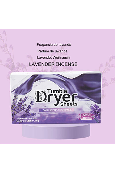 choice2 40 قطعة من مناديل تجفيف الملابس برائحة اللافندر، معطرة تدوم طويلاً، م...