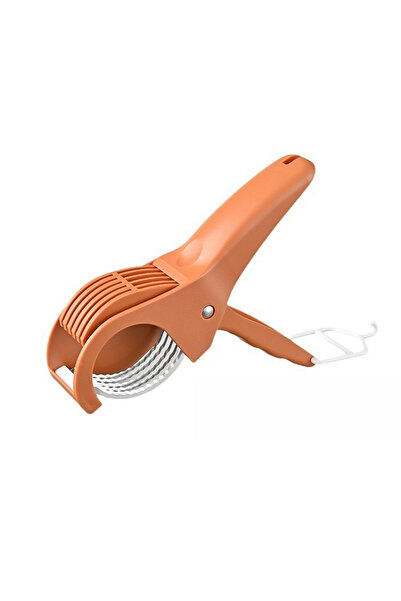 Choice1 Orange Food Manual Slicer Multifunctional Banana Slicer Vegetable Cut...
