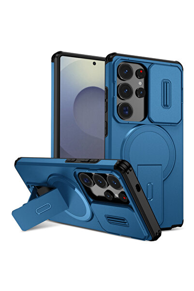 Choice42 Galaxy S24 Ultra Navy Blue Lens Protect Camera Phone Case for S25 FE...