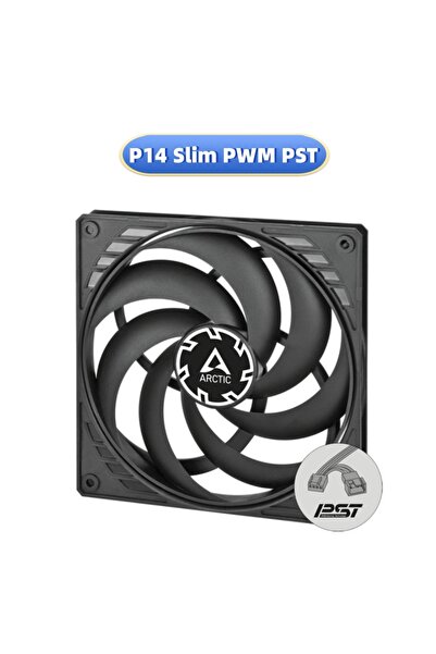 Choice NO RGB black P14 Slim PWM PST ARCTIC P14 Slim PWM PST Black 140mm Case...
