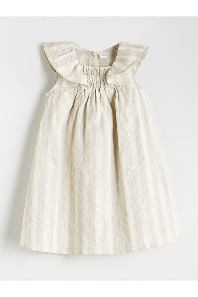 LC Waikiki Rochie de in pentru fete cu guler pătrat Özmarka, sezon nou