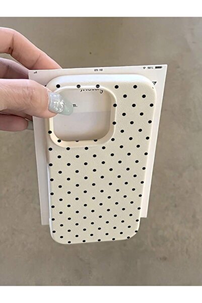 Choice9 غلاف هاتف حماية كامل مقاوم للصدمات من مادة TPU، منقّط بيضاء، متوافق م...