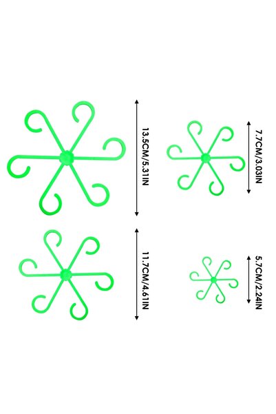 Choice1 ZX-XZWJ-Green-4PCS حامل نباتات لدعم النباتات المائية والزهور