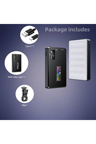 Choice طقم مصباح كاميرا LED ST-120RGB RGB، بإخراج ألوان كاملة، قابل للتعتيم، ...