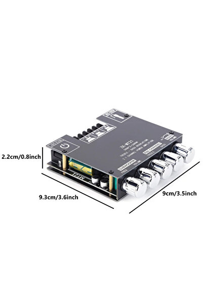 Choice1 لوحة مكبر صوت رقمي ALLOYSEED ZK-MT21 (قطعة واحدة) بقدرة 2 × 50 واط + ...
