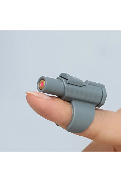 Choice4 لعبة ليزر صغيرة محمولة للقطط من GRAY - تصميم على شكل كم للأصابع للعب ...