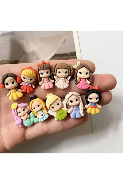 Choice 10 قطع من ملصقات الثلاجة الصغيرة على شكل أميرة، مصنوعة من الراتنج، مغن...