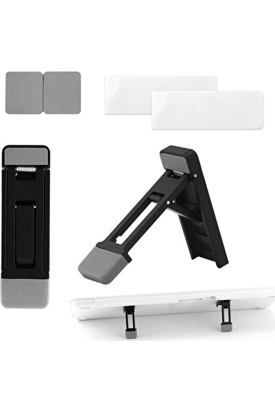 Choice black 2pcs Foldable Keyboard Riser Stand for Desk, Adjustable Tilt & P...