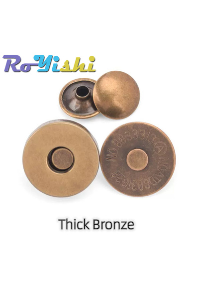 Choice11 10 مجموعات من حقيبة مغناطيسية مزدوج التثبيت من البرونز بسماكة 18 مم،...