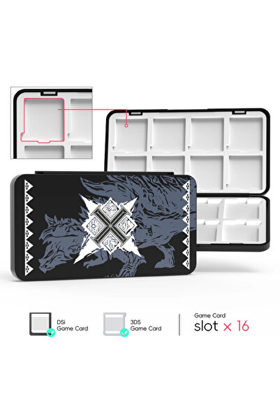 choice2 حافظة تخزين خراطيش ألعاب FBRK DATA FROG ذات 16 فتحة لبطاقات سلسلة 3DS...