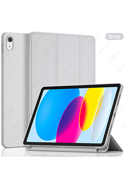 Choice3 جراب سيليكون رمادي لجهاز iPad (A16) الجيل الحادي عشر 11 بوصة 2025، جر...