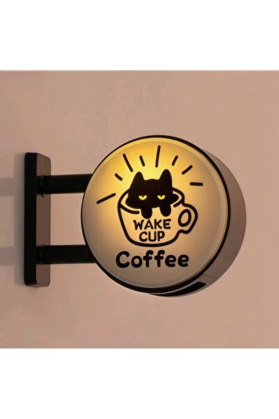 Choice9 لوحة مضيئة دائرية، علبة مقهى، مغناطيس ثلاجة على شكل قطة كسولة، صينية ...