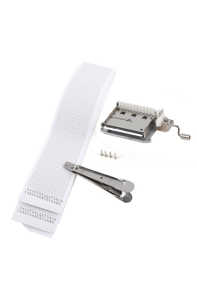 Choice Silver DIY Music Box Movement 30‑Note Hand Crank Tape Music Box Moveme...