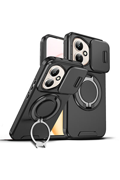 Choice1 جراب حماية كاميرا منزلق أسود من هونر 400 برو مع غلاف هاتف هونر 400 لي