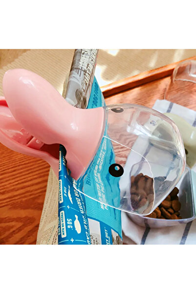 choice2 ملعقة طعام وردية اللون للحيوانات الأليفة للقطط والكلاب، وعاء متعدد ال...