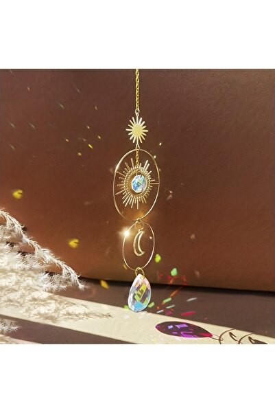 Choice dty-0357 قطعة واحدة من زينة كريستالية على شكل كرة زجاجية ملونة (AB) عل...