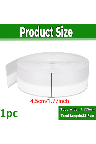 Choice8 clear 45mmx10m Silicone Weather Stripping Seal Door Tape , Weatherpro...