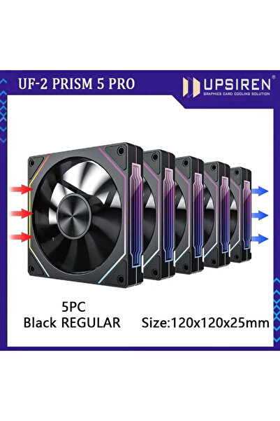 Choice مروحة تبريد كمبيوتر كبيرة الحجم من نوع UPSIREN UF-2 PRISM 5 PRO مقاس 1...