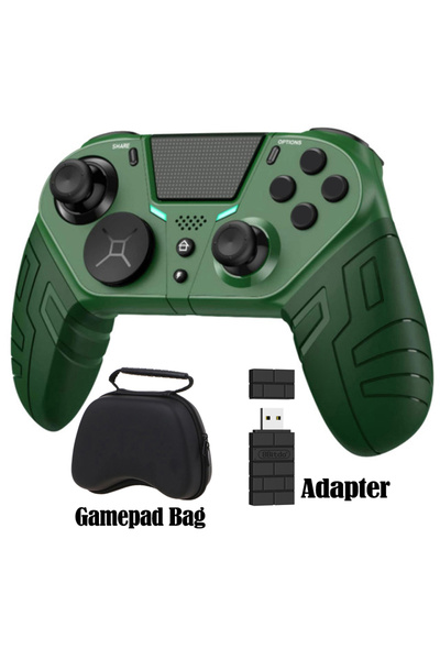 Choice5 Green Bag Adapter Controller For PS4 PS3 PS Playstation 4 3 PC Contro...