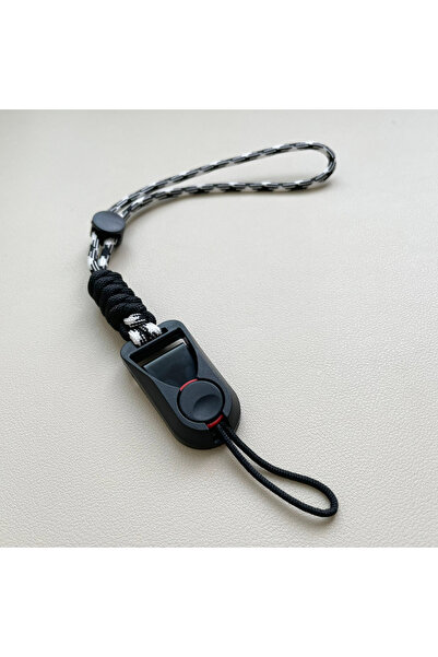 Choice حزام معصم للكاميرا باللونين الأسود والأبيض، قطعة واحدة، مزود بآلية تحر...