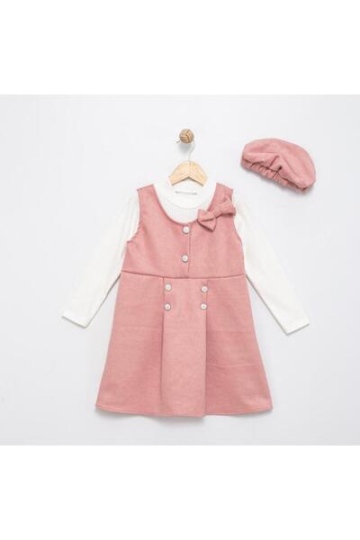 Ecrix Sport Kız Çocuk Şapkalı 3lu Elbise