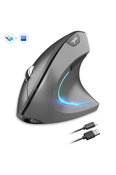 Choice1 ماوس T22G الجديد من HXSJ ثنائي الوضع عمودي مريح مصنوع من مادة ABS، بط...