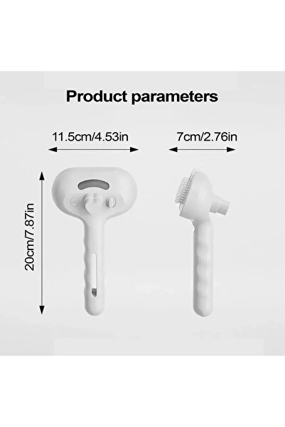 choice2 White 3-in-1 Dogs Cat Hair Brush Remover Steam Spray Grooming Brush U...