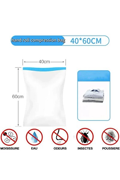 Choice12 3 أكياس تخزين مفرغة من الهواء بأحجام متعددة (40×60 سم) - أكياس متينة...