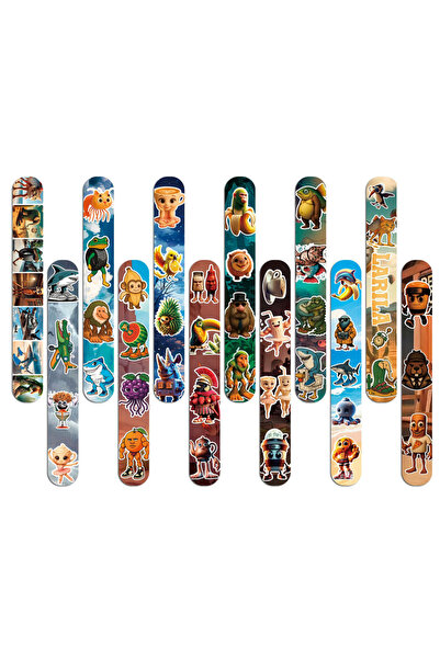 choice2 bracelet-24pcs 12/36pc Italian Brainrot Slap Bracelets Kids Birthday ...